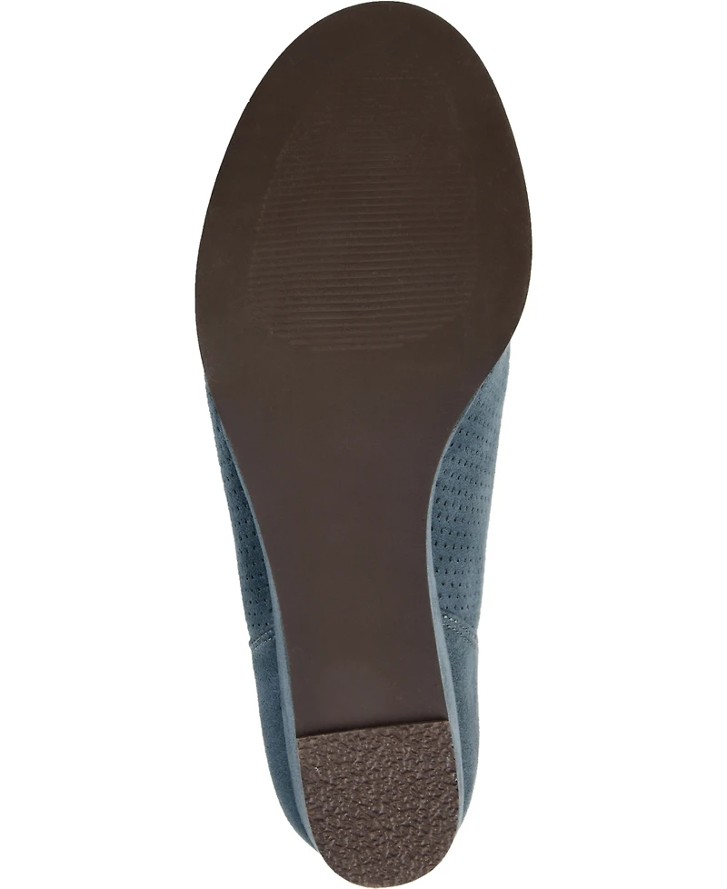 Journee Collection Women's Mylee Perforated Wedge Ankle Booties