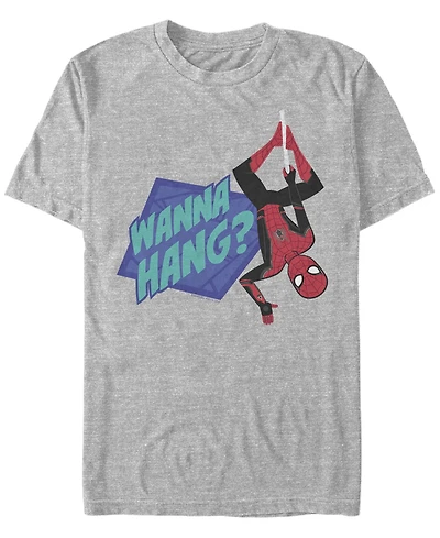 Marvel Men's Spider-Man Far From Home Wanna Hang, Short Sleeve T-shirt