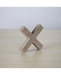 American Art Decor Magnetic Tic Tac Toe Wood Game Board