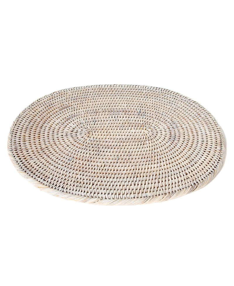 Artifacts Rattan Oval Placemat