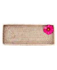 Artifacts Rattan Rectangular Vanity Tray
