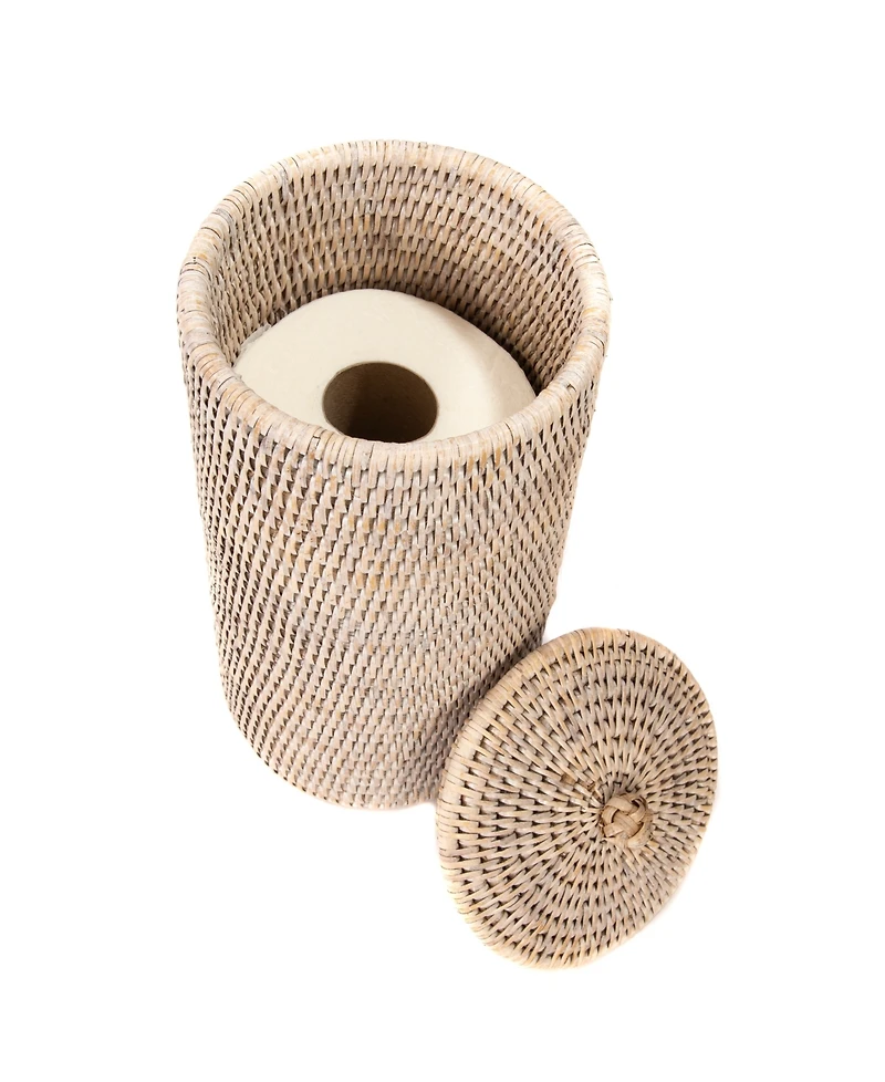 Artifacts Rattan Double Toilet Roll Holder