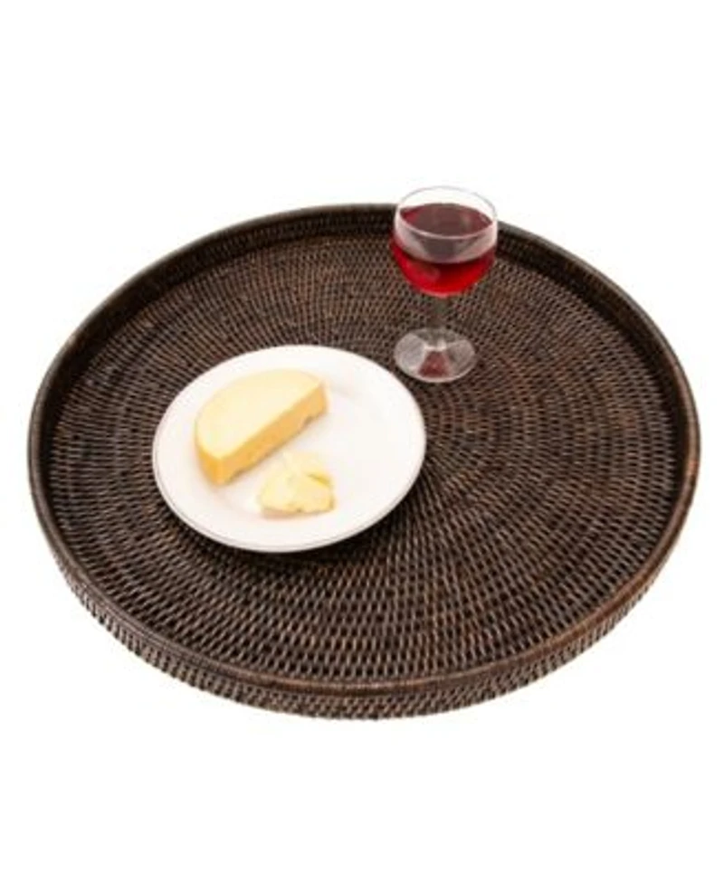 Artifacts Trading Company Rattan Round Tray Collection