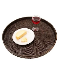 Artifacts Trading Company Rattan Round Tray Collection