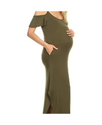 White Mark Maternity Lexi Maxi Dress