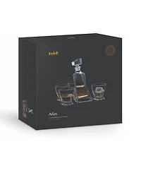 JoyJolt Atlas Whiskey Decanter Set of 5