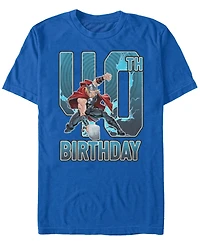 Fifth Sun Men's Marvel Thor 40th Birthday Short Sleeve T-Shirt