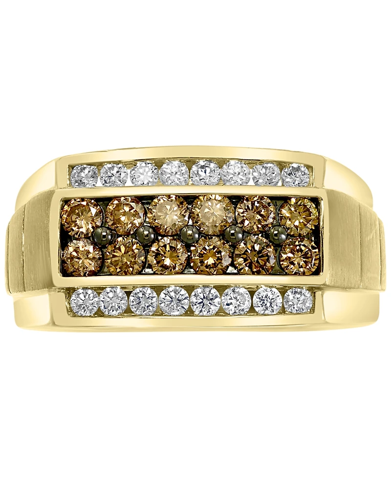 Effy Men's Multi-Color Diamond Ring (1-3/8 ct. t.w.) 14k Gold
