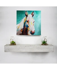 American Art Decor Wood Floating Wall Shelf
