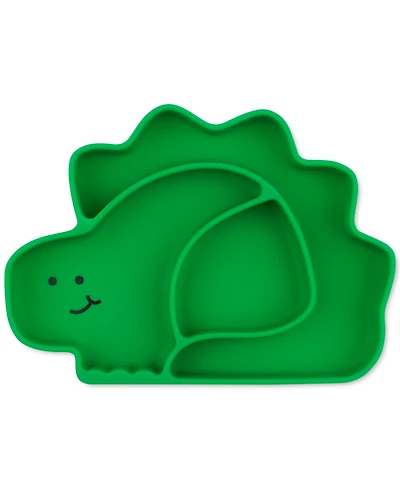 Bumkins Baby Boys Dinosaur Silicone Suction Grip Dish