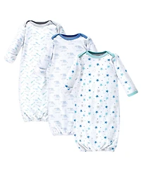 Luvable Friends Baby Boys Junior Breathable Cotton Sleepwear Wraps