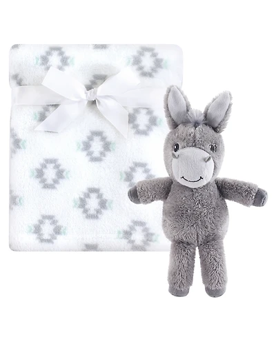 Hudson Baby Unisex Plush Comfort Set Blanket & Toy