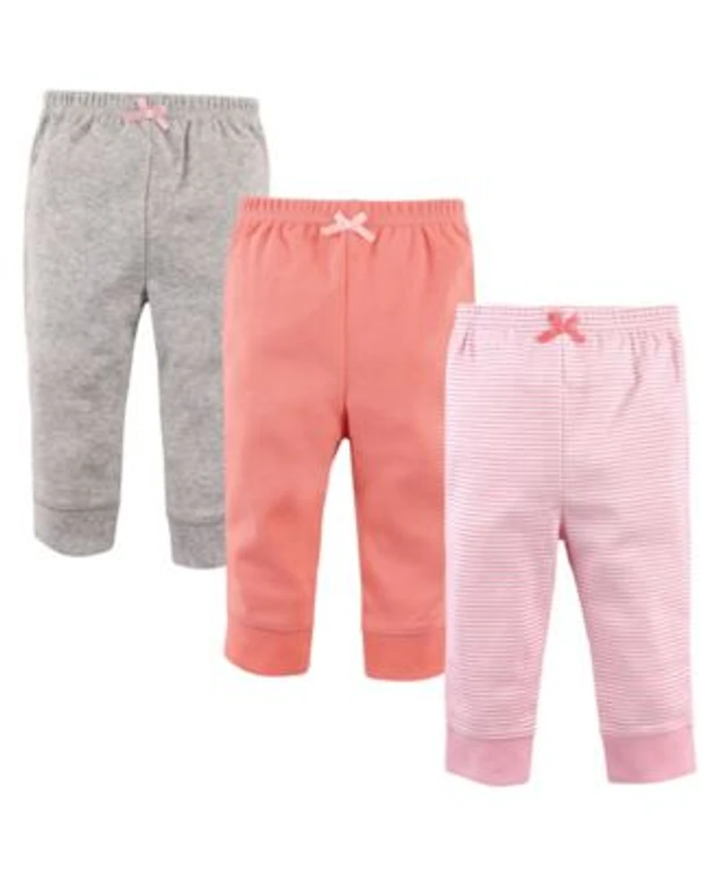 Luvable Friends Baby Girls Comfortable Cotton Pants