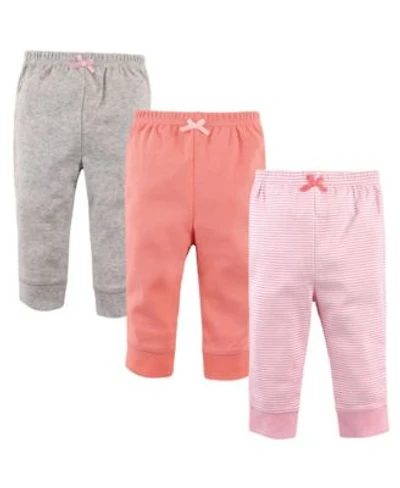 Luvable Friends Baby Girls Comfortable Cotton Pants