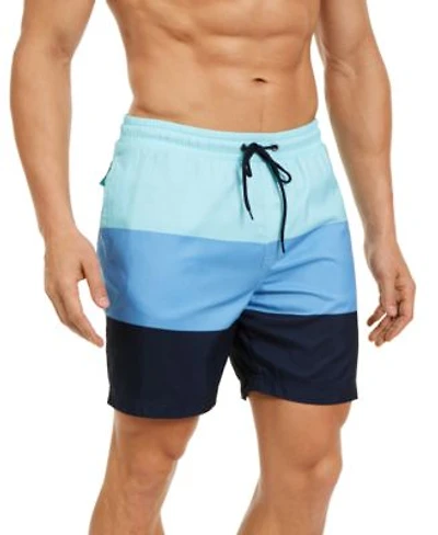 Club Room Mens Colorblocked 5 7 9 Swim Trunks Created For Macys
