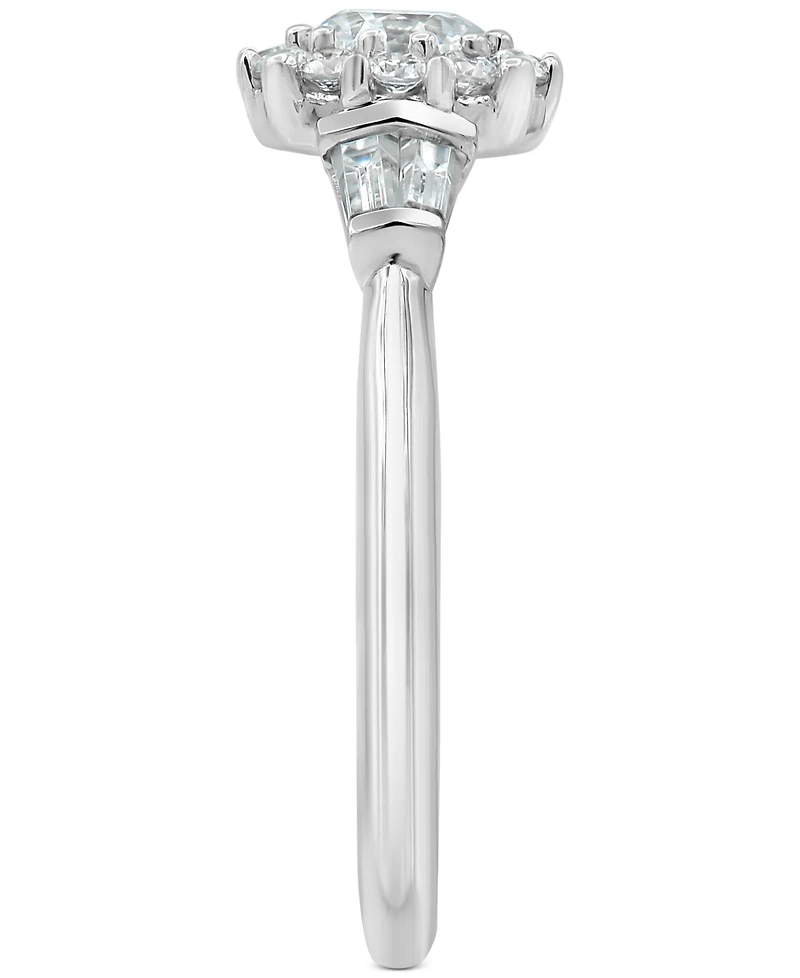 Marchesa Diamond Halo Engagement Ring (1-1/4 ct. t.w.) in 18k White Gold
