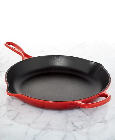 Le Creuset Enameled Cast Iron Skillet with Helper Handle, 11.75"