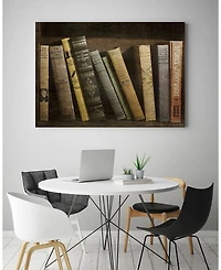 Giant Art 14" x 11" Vintage Like Book Collection Ii Museum Mounted Canvas Print