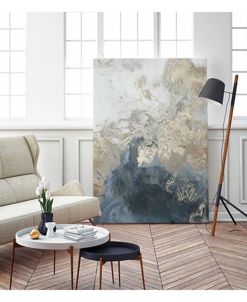 Giant Art 40" x 30" Ocean Splash Ii Version Museum Mounted Canvas Print
