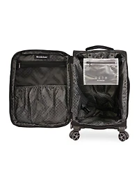 Brookstone Elswood 21" Softside Carry-On Luggage with Charging Port