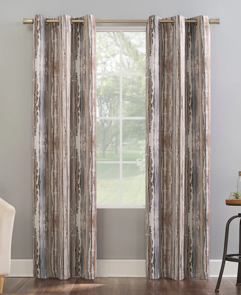 Allegory Abstract Painting Blackout Grommet Curtain Panel