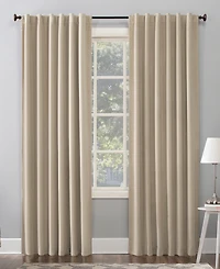 Amherst Velvet Noise Reducing Thermal Extreme 100% Blackout Back Tab Curtain Panel