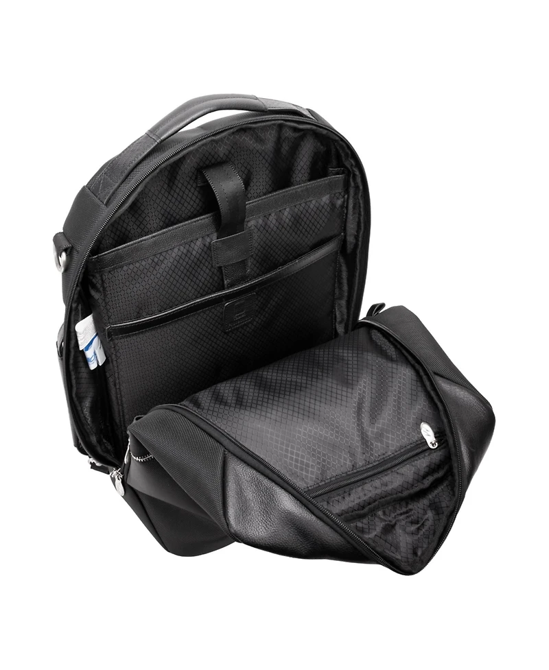 Mcklein East Side 17" Nylon 2-In-1 Laptop Tablet Convertible Travel Backpack Cross-Body