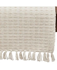 Saro Lifestyle Dashed Woven Long Table Runner