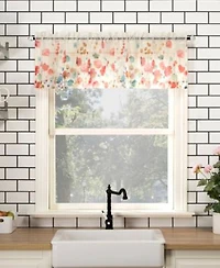 Rosalind Watercolor Floral Tier Valance Collection