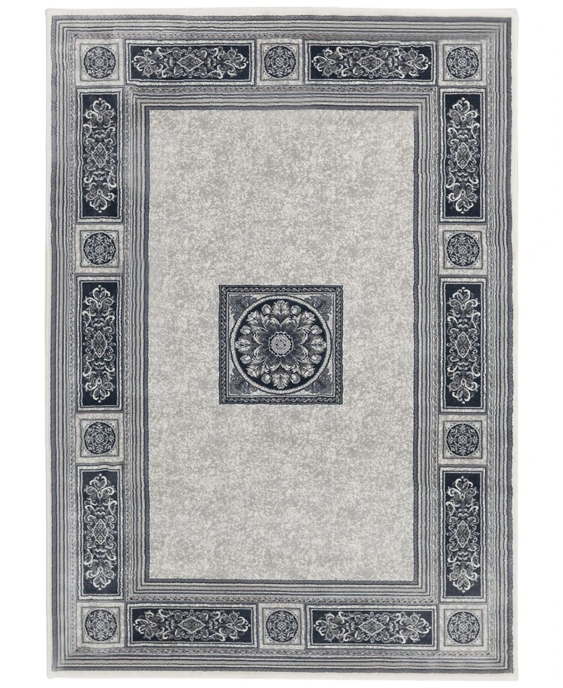 Closeout! Km Home Sanford Milan 2831OF69MA Gray 5'3" x 7'7" Area Rug