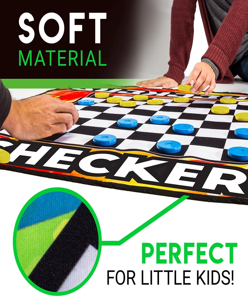 Franklin Sports Checkers and Four-in-a-Row Mat