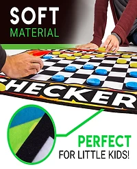 Franklin Sports Checkers and Four-in-a-Row Mat