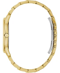 Bulova Men's Sutton Diamond-Accent Gold-Tone Stainless Steel Bracelet Watch 40mm