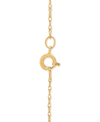 Mother-of-Pearl & Enamel Evil Eye 18" Pendant Necklace in 10k Gold