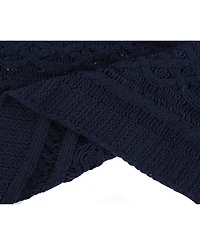 Happycare Textiles Knitted Luxury Chenille Throw, 51" x 67"