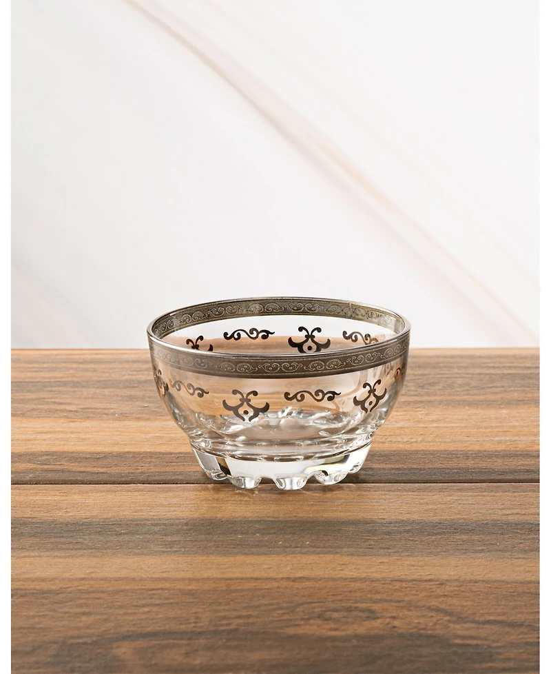 Classic Touch Set of 6 Dessert Bowls with Rich Design