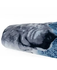 Baldwin Wolf Heavy Thick Plush Mink Oversized Throw, 74" x 91"