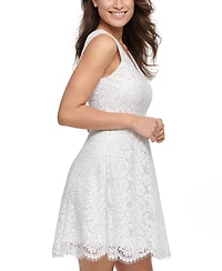kensie Lace Fit & Flare Dress