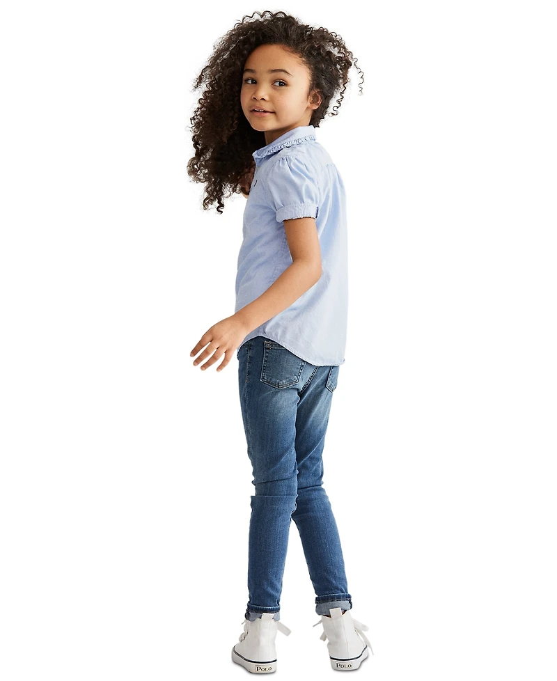 Polo Ralph Lauren Toddler and Little Girls Aubrie Denim Leggings