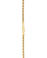 Rope Link 22" Chain Necklace in 18k Gold-Plated Sterling Silver