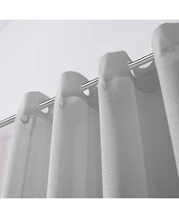 Dainty Home Malibu Linen Look Sheer Grommet Window Panel, 110" x 84"