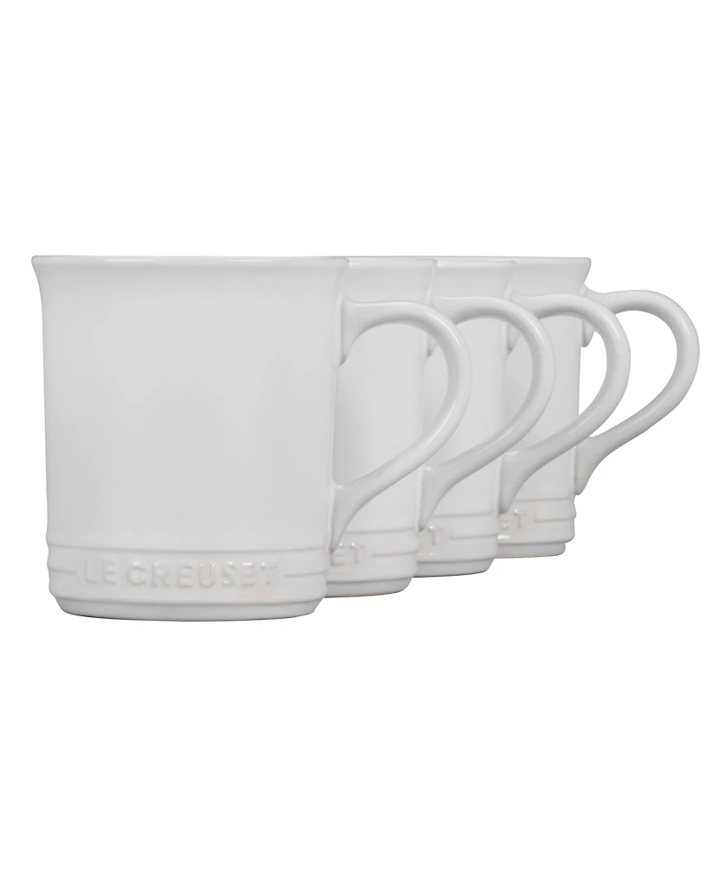 Le Creuset 14 oz. Stoneware Set of Four Coffee Mugs