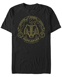 Fifth Sun Harry Potter Men's Hogwarts House Animals Mystic Wash Shield Short Sleeve T-Shirt