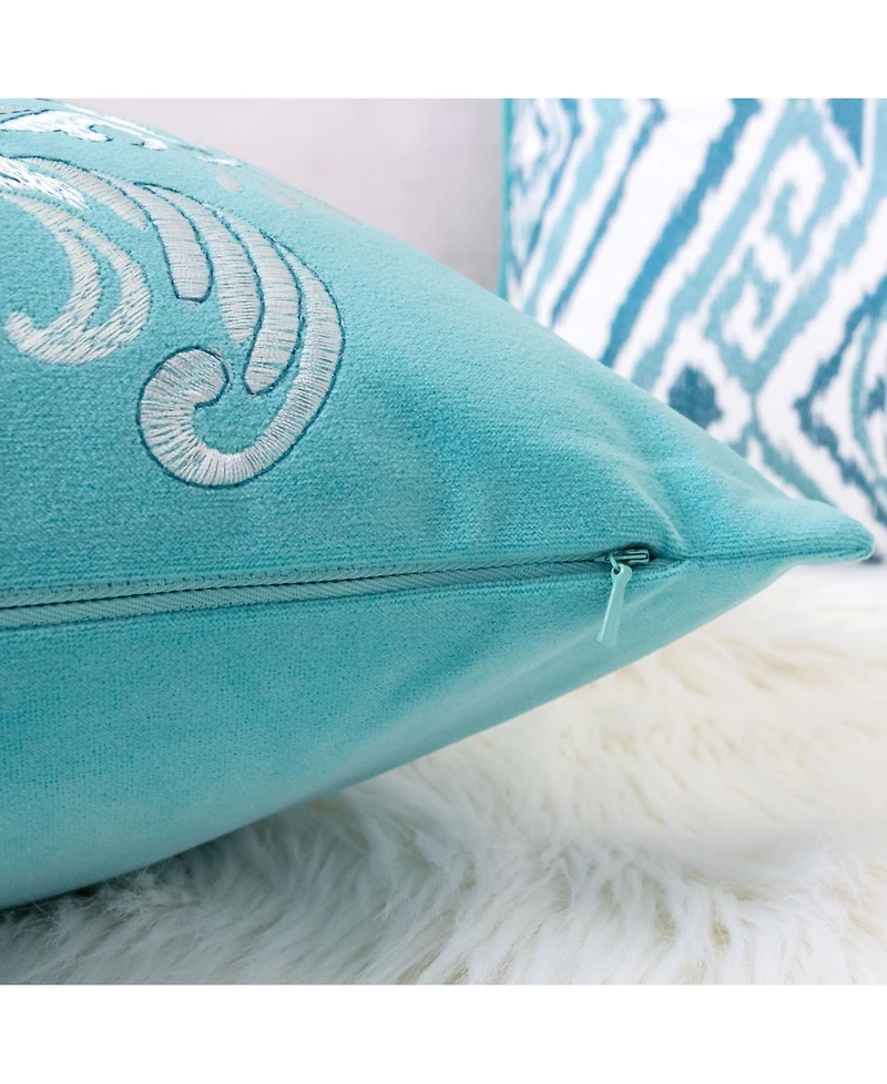 Homey Cozy Floral Elegant Decorative Pillow, 20" x 20"