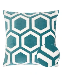 Homey Cozy Sadie Applique Velvet Decorative Pillow, 20" x 20"