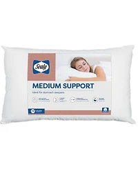 Sealy Medium Support Stomach Sleep Pillow, King