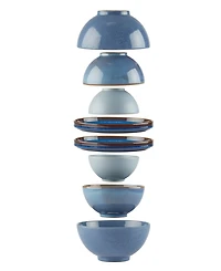 Lenox Luna Nesting Blue 8 Piece Dinnerware Set