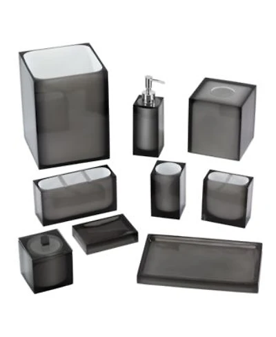 Avanti Soho Grey Tinted Exterior Resin Bath Accessories