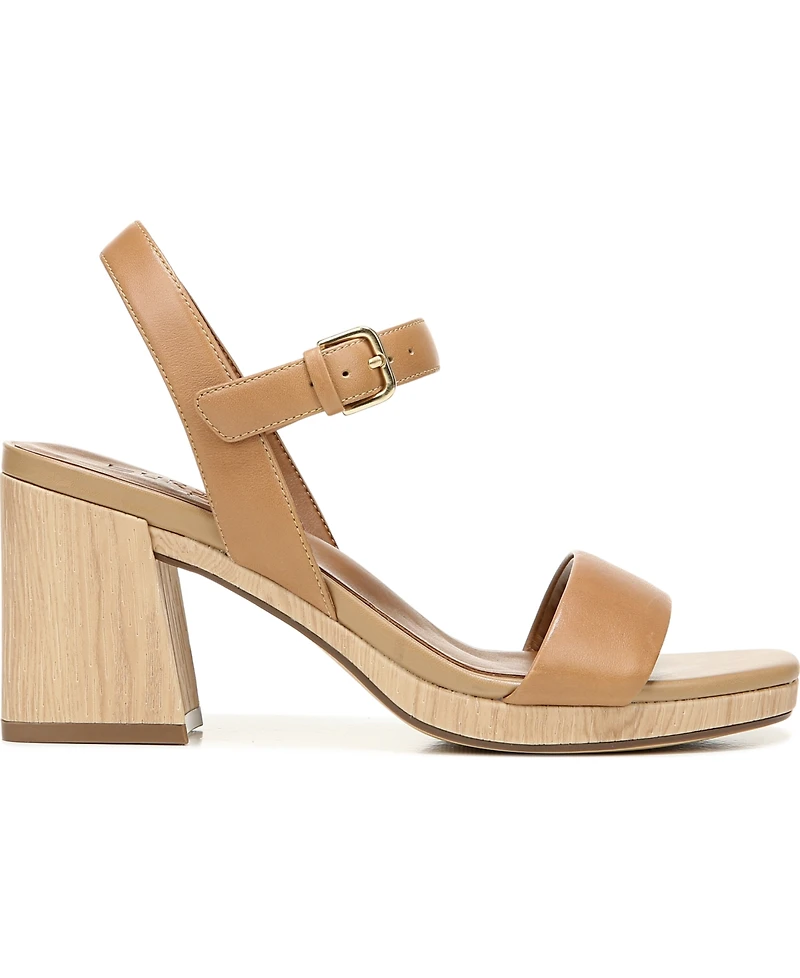Naturalizer Women's Rose Block Heel Open Square Toe Platform Sandals
