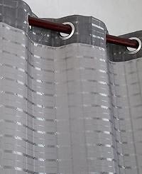 Rt Designers Collection Wanda Box Voile Light Filtering One Grommet Curtain Panel 54" x 90"